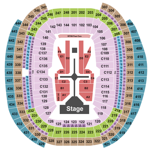 Allegiant Stadium The Weeknd Seating Chart